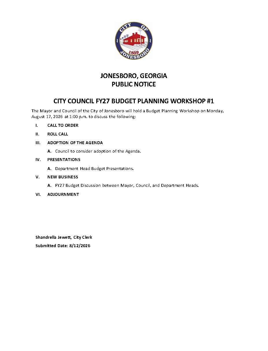 PUBLIC NOTICE 
